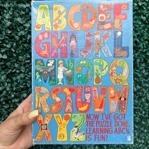 Vintage alphabet puzzle vintage children’s puzzle